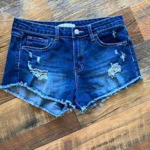 Short denim shorts
